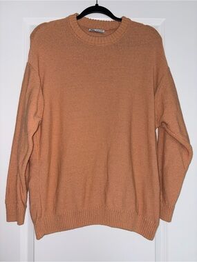 Zara Crewneck Sweater in Camel